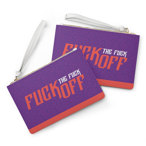 FUCK OFF Vegan Leather Fashion Wristlet